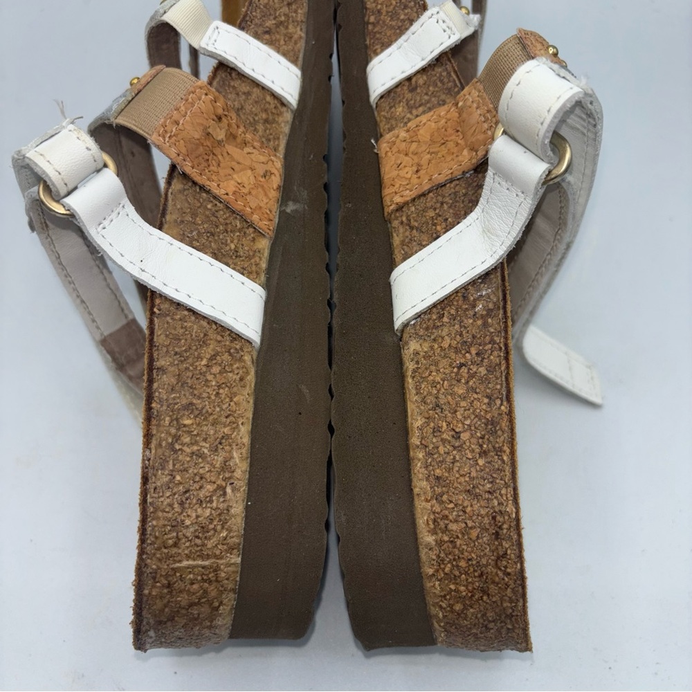 Naot Prescott Leather Multi-Strap Cork Slide Sandals - Picture 5 of 8